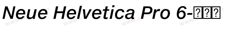 Neue Helvetica Pro 6字体转换